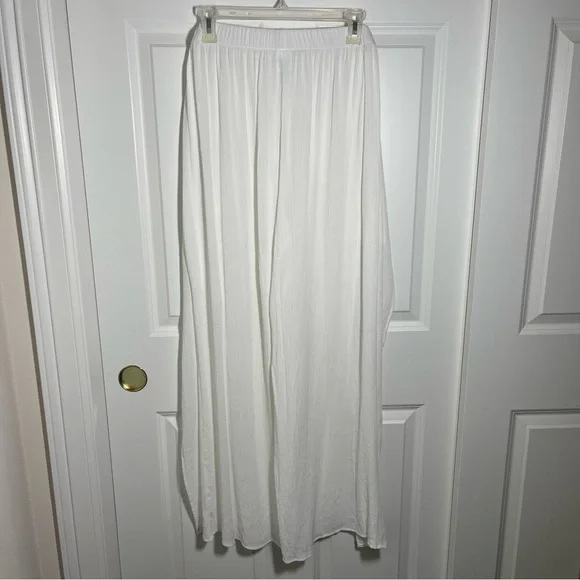 NWT Kona Sol Pull-On Beach Coverup Split-Leg Front-Tie Pants Semi-Sheer Gauze - Picture 7 of 13